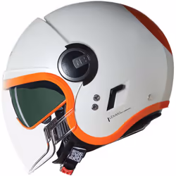 Nolan N21 Visor 06 Ocio Jet Helmet, orange-silver, Size M for Men