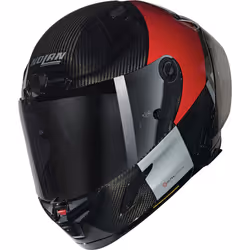 Nolan X-804 RS Ultra Carbon Combo Gara Helmet, black-red, Size XL for Men