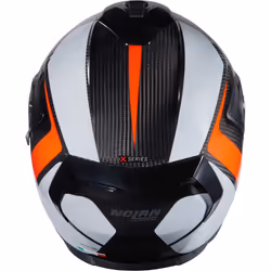 Nolan X-903 Ultra Carbon Intrigo N-Com Helmet, black-grey-orange, Size S for Men
