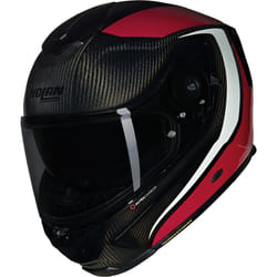 Nolan X-903 Ultra Carbon Intrigo N-Com Helmet, black-white-red, Size M for Men