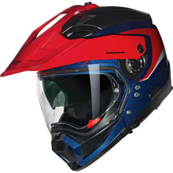 Nolan N70-2X 06 Convinto N-Com Motocross Helmet, white-red-blue, Size S for Men