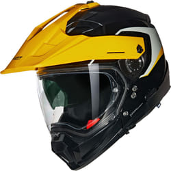 Nolan N70-2X 06 Convinto N-Com Motocross Helmet, black-grey-yellow, Size L for Men