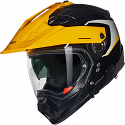 Nolan N70-2X 06 Convinto N-Com Motocross Helmet, black-grey-yellow, Size M for Men