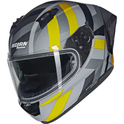 Nolan N60-6 Sport Dinamico Helmet, black-grey-yellow, Size L for Men