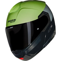 Nolan N90-3 06 Verniciatura Speciale N-Com Helmet, black-green, Size XL for Men