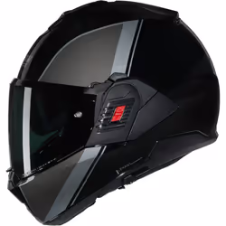 Nolan N120-1 Verniciatura Speciale N-Com Helmet, black-grey-silver, Size L for Men