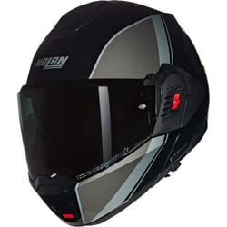 Nolan N120-1 Verniciatura Speciale N-Com Helmet, black-grey-silver, Size XL for Men