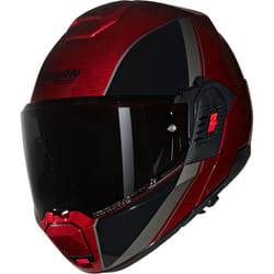 Nolan N120-1 Verniciatura Speciale N-Com Helmet, black-red, Size M for Men
