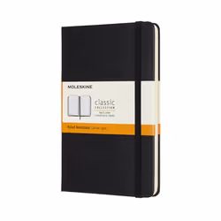 Moleskine Classic, Monochromatic, Black, 208 sheets, 70 g/m², Lined paper, Hardcover