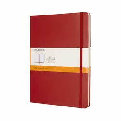 Moleskine Classic Notebook, Monochromatic, Red, Matt, 70 g/m², Lined paper, Hardcover