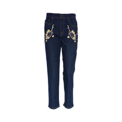 DIESEL BLACK GOLD TYPE 1799 BG8YL Womens Denim Jeans Embroidery Blue Pant Italy - W27 L26