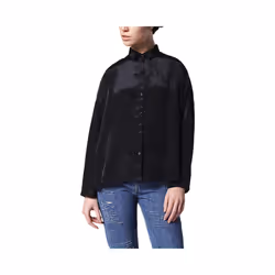 DIESEL C LURY Womens Shirt Long Sleeve Black Tops - XS