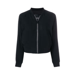 DIESEL DE BRUCE L Womens Bomber Jacket Quilted Varsity Jacket Winter Black Coat - M