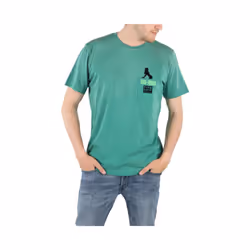 DIESEL T JOE ST 0BARK Mens T-shirt Printed Green Tee - XS
