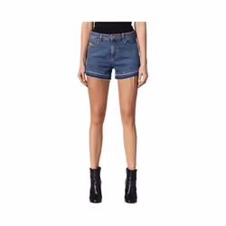 DIESEL DE SABY 0KARG Women Denim Jeans Shorts Raw edge Vintage Slim Sexy Shorts - W25