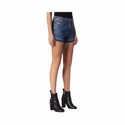 DIESEL DE SABY 0KARG Women Denim Jeans Shorts Raw edge Vintage Slim Sexy Shorts - W25