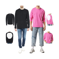 DIESEL T AVON LS Mens T Shirt Long Sleeve - Black, XS