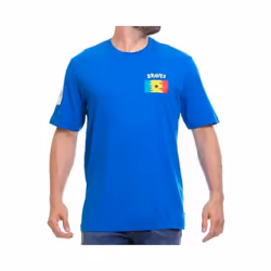 DIESEL T JUST ZB Mens T Shirt Short Sleeve Crew Neck Casual Summer Cotton Tees - Blue, S