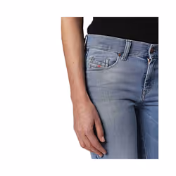 DIESEL SANDY 084RH Womens Denim Jeans Faded Regular Slim Fit Casual Blue Pants - W24