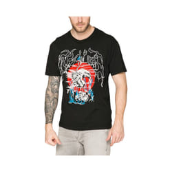 DIESEL T WALLACE SG Mens T Shirt Short Sleeves Crew Neck Casual Summer Black Tee - M