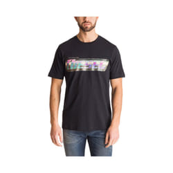 DIESEL T JUST ZG Mens T Shirt Regular Fit Short Sleeves Summer Black Cotton Tee - L