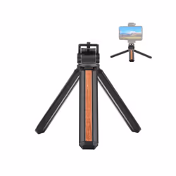PULUZ Inlaid Wood Desktop Vlogging Live Tripod Holder with Tripod Head (Black)