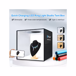 PULUZ 40cm Ring Light Photo Tent with 6 Backdrops, PD20W Quick Charge, USB (EU Plug)