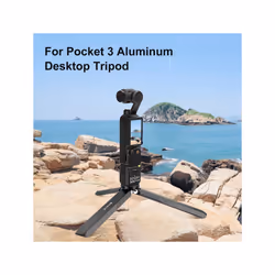 For DJI Osmo Pocket 3 / Insta360 X4 PULUZ Aluminum Alloy Metal Tripod (Black)