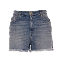 DIESEL DE NICO RK84X Women Denim Shorts Raw edge Slim - W27