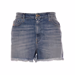 DIESEL DE NICO RK84X Women Denim Shorts Raw edge Slim - W29