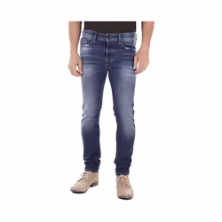 DIESEL TEPPHAR R39M0 Mens Denim Jeans Regular Fit Straight Leg Casual Blue Pants - W30 L32