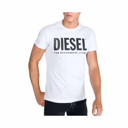 DIESEL T DIEGO LOGO Mens T Shirts Short Sleeved Casual Top Summer Cotton Tee NEW - White, S