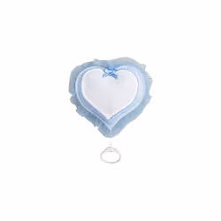 - Musical Birth Band, Heart-Shaped Birth Cocktail with Glockenspiel, Aida Canvas Insert for Embroidery, Made in Italy, Colour ...