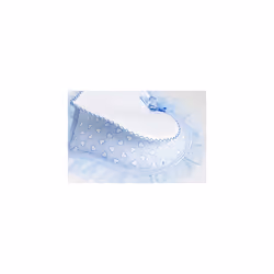 - Musical Birth Band, Heart-Shaped Birth Cocktail with Glockenspiel, Aida Canvas Insert for Embroidery, Made in Italy, Colour Sky