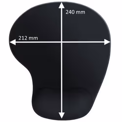 Ewent EW3181 mouse pad Black - Additional view 3