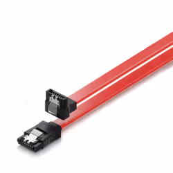 Ewent HDD S-ATA cable 1.5GBits / 3GBits / 6GBits S-ATA L-Type > L-Type 90° with clips, 0,5mt