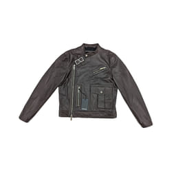 DSQUARED2 S71AN0198 Mens Biker Jacket - Dark Brown, EU 48