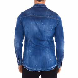 Camisa Vaquera Manga Larga S79dl0001-s30341 Hombre - blue, 44
