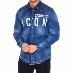 Camisa Vaquera Manga Larga S79dl0001-s30341 Hombre - blue, 46