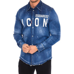 Camisa Vaquera Manga Larga S79dl0001-s30341 Hombre - blue, 46