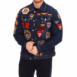 Chaqueta Vaquera Parches S74am1079-s30664 Para Hombre - blue, 48
