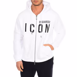 Sudadera Con Cremallera Y Capucha S79hg0002-s25042 Para Hombre - white, S