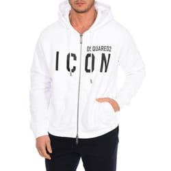 Sudadera Con Cremallera Y Capucha S79hg0002-s25042 Para Hombre - white, S