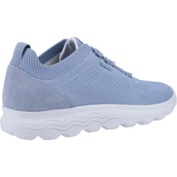 ) Geox D Spherica A Leather Women's Light Sky Trainers - Blue, 6 (Adults'