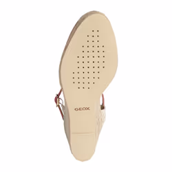 ) Geox D GELSA Leather Women's Cyclamen Sandals - Purple, 6 (Adults'