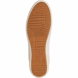) Geox D MYRIA Faux Leather Women's White Trainers - White, 5 (Adults'