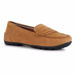 ) Geox D Kosmopolis Suede Women's Camel Moccasins Shoes - Brown, 5 (Adults'