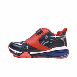 ) J Bayonyc | Royal/Red | Childrens Light Up Trainers - 13 (Children's