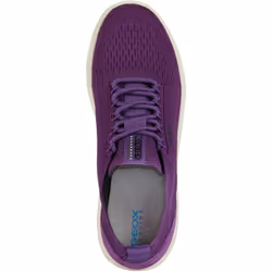 ) Geox D Spherica A Leather Women's Purple Trainers - Purple, 3 (Adults'
