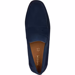 ) Geox U KOSMOPOLIS + GRIP Leather Men's Navy Loafers - Blue, 9 (Adults'
